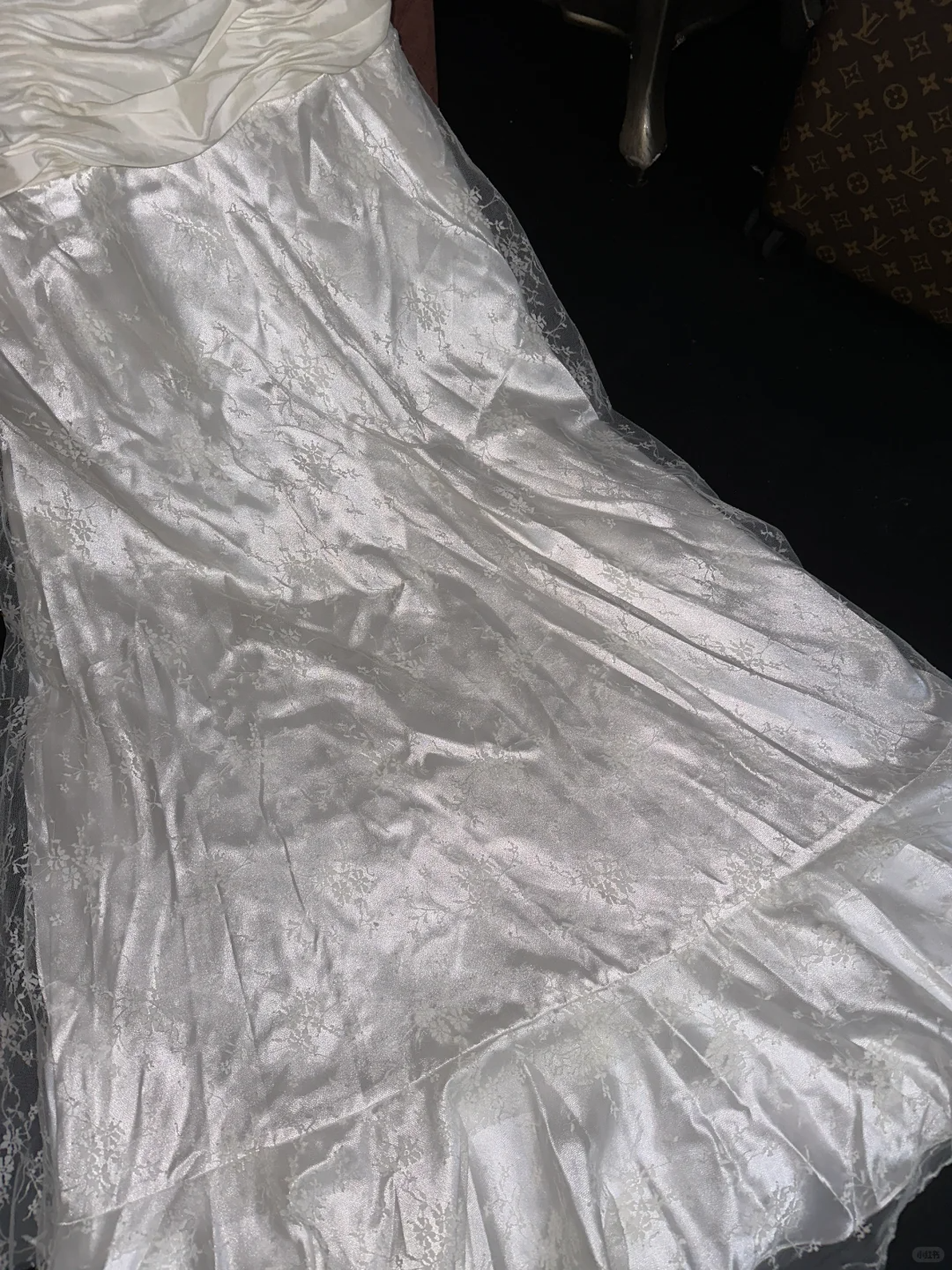 White A Line Sweetheart Neck Beaded Pleated Satin Lace Prom Dress Evening Dress SH3183