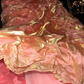 Vintage A Line Strapless Lace Pleated Organza Prom Dress Party Evening Dress SH5898