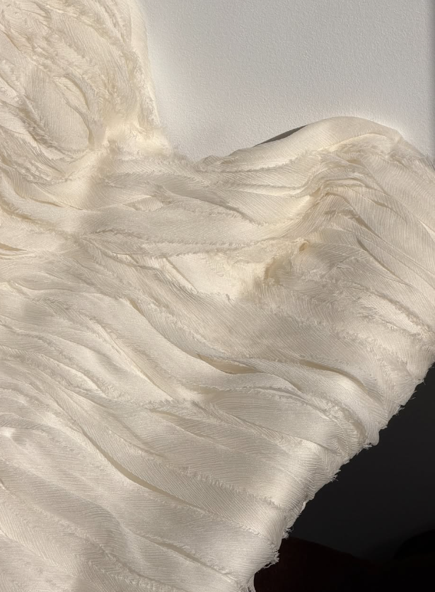 Vintage A Line Sweetheart Neck White Pleated Chiffon Wedding Dress SH8468