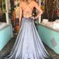 A-Line Simple Stunning Long Prom Dresses Formal Evening Gowns KS8099