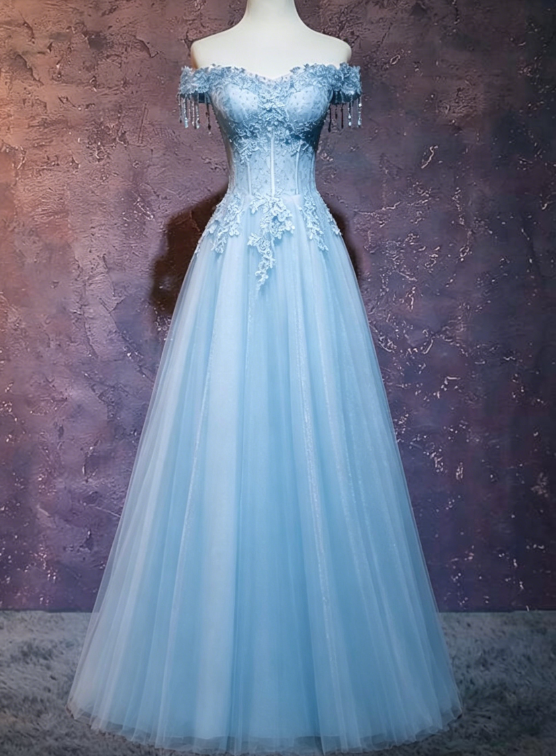 Beautiful Wine Red Tulle Sweetheart Long Prom Dress, A-line Party Dress KS5885
