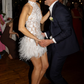 Charming Sheath Halter Lace Feather Short Birthday Dress Wedding Dress SH2040