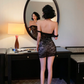 Black Sexy Sheath Off the Shoulder Lace Mini Homecoming Dress Cocktail Dress SH4349