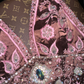Pink Luxurious A Line Halter Embroidery Beaded Satin Long Prom Dress SH5485