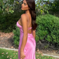 Backless Sapaghetti Straps Long Evening Gown Prom Dress SH1059