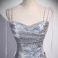 Elegant Silver Sequin Mermiad Prom Dress Long Evening Dress SH1037