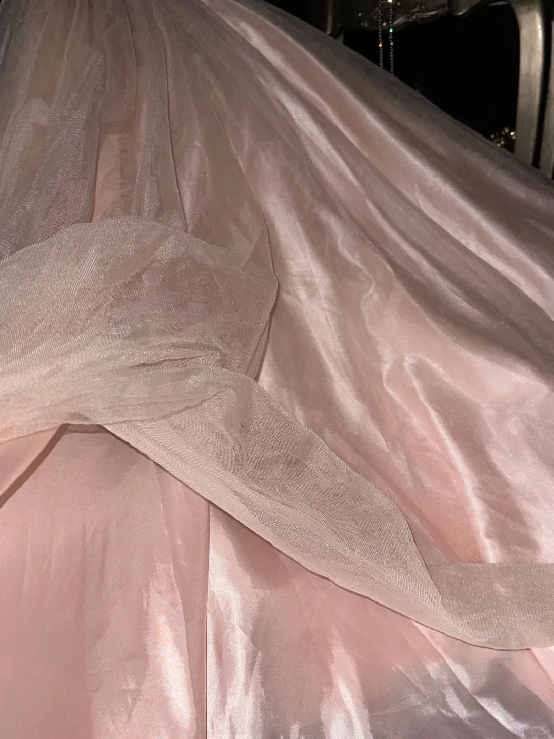 Gentle Pink A Line Sweetheart Neck Tulle Satin Prom Dress Party Evening Dress SH5992