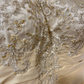 Vintage A Line Strapless Beaded Apricot Satin Prom Dress Wedding Guest Dress SH4653