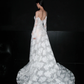 Beautiful A Line Long Sleeve Sequin Lace Long Train Wedding Dress SH6615
