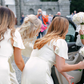 Cream V-neck Short Sleeves Column Elegant Long Bridesmaid Dresses SH5582