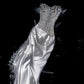 Shiny Sheath Sweetheart Neck Sequin Beaded Satin Prom Dress Evening Dress with Slit SH2537