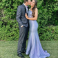 Pretty One Shoulder Mermaid Prom Dress Long Party Evening Dress SH1087