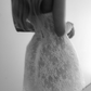 Cute A Line Strapless White Lace Short Homecoming Dress Birthday Dress SH4656