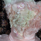 Vintage Princess Light Pink Ball Gown Floral Layered Organza Prom Dress Sweet 16 Dress SH5796