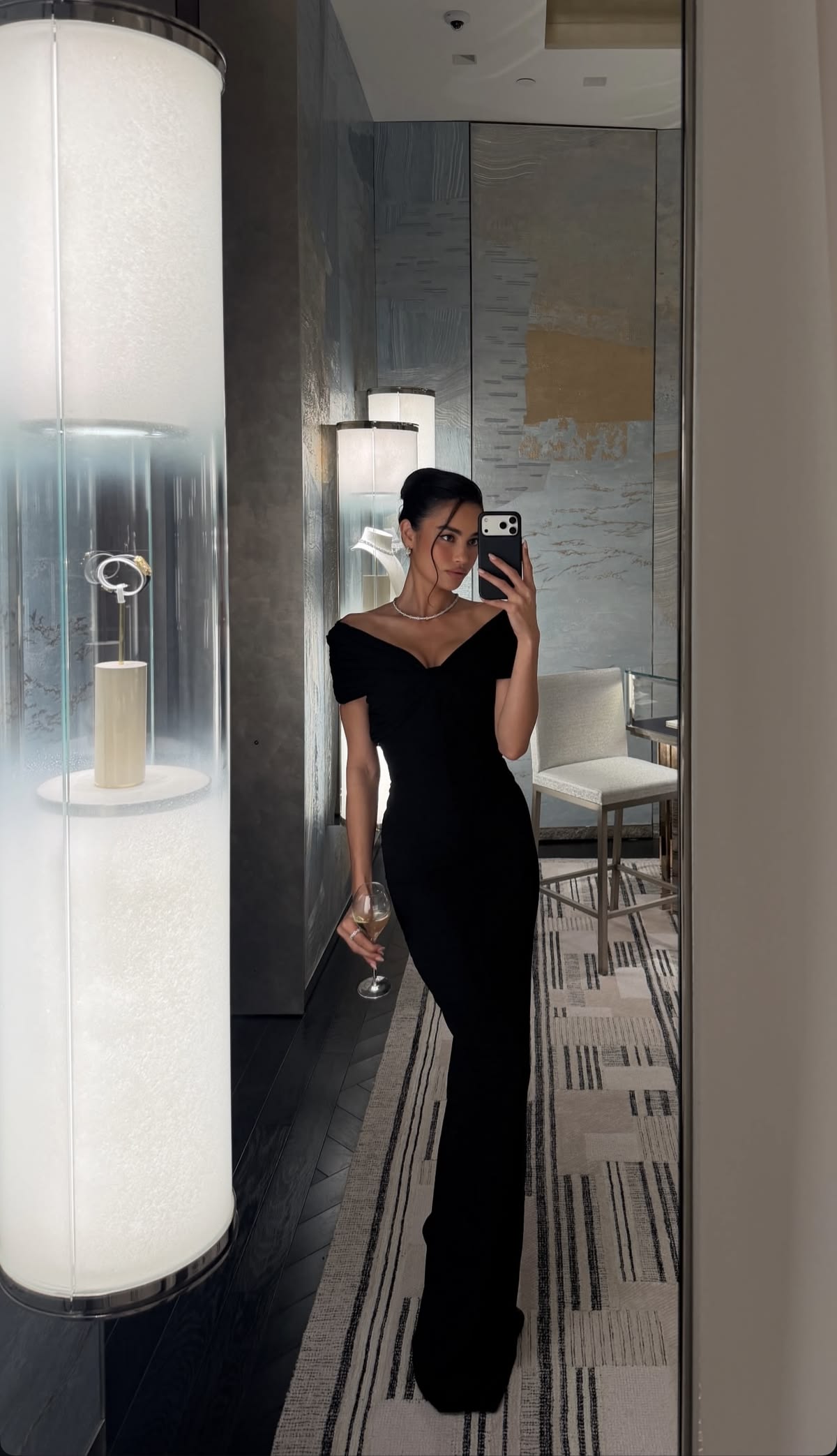 Black Sheath V Neck Satin Long Prom Dress Evening Dress SH8831