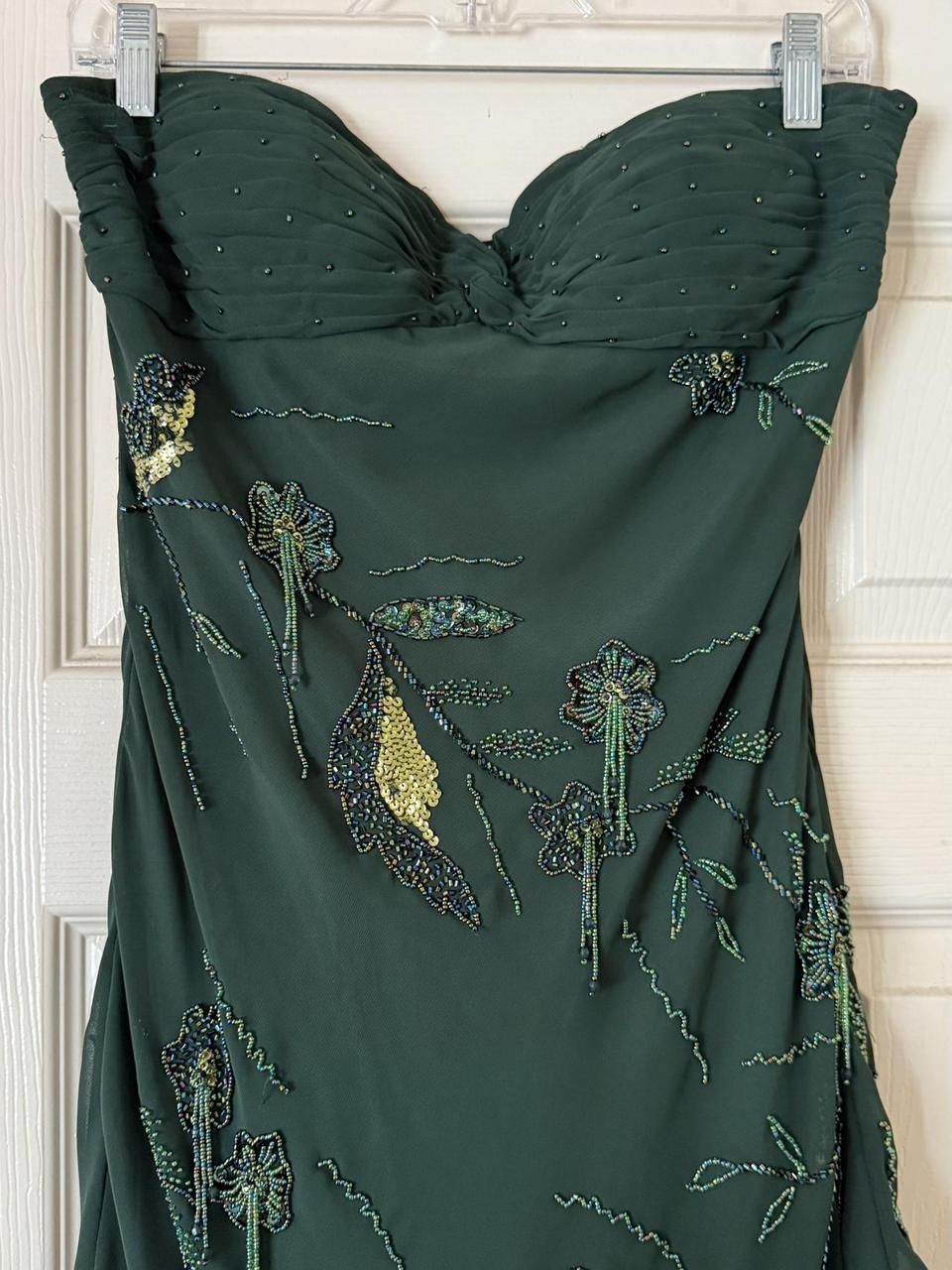Dark Green Chiffon Ruffle Prom Dress Formal Dress Homecoming Dress SH3936