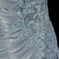 Classy Mermaid Spaghetti Straps Appliques Satin Open Back Long Party Dress Evening Dress SH2916