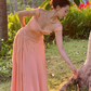 Simple A Line Spaghetti Strap Satin Long Prom Dress Evening Dress Formal Gown SH4045