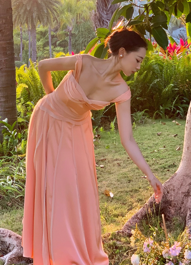 Simple A Line Spaghetti Strap Satin Long Prom Dress Evening Dress Formal Gown SH4045