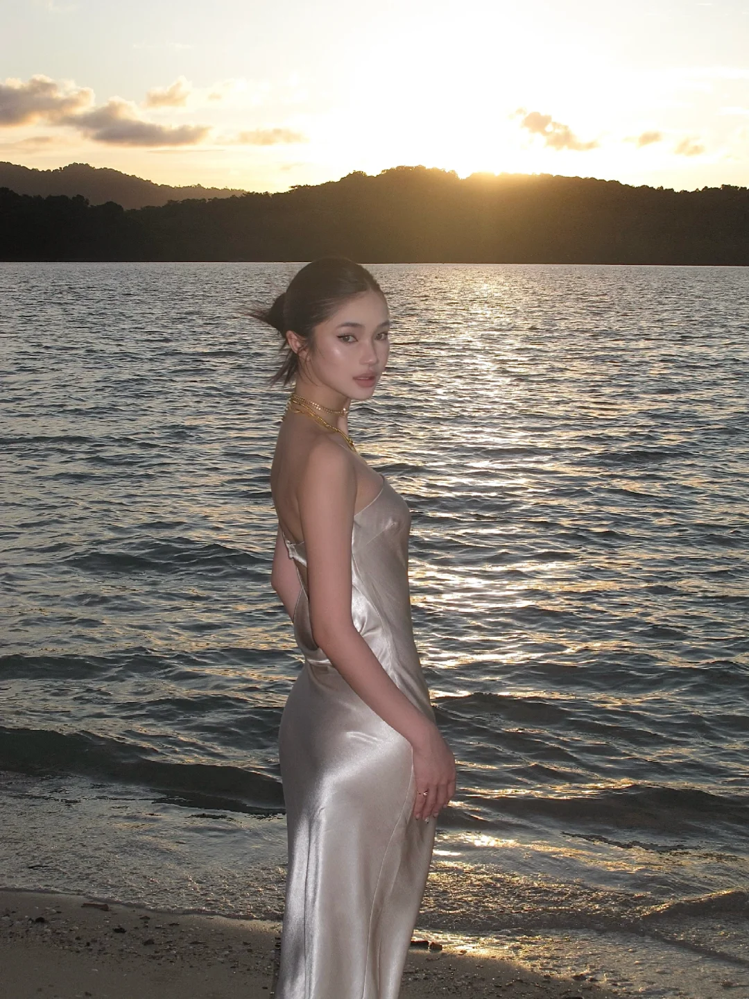 Silver Grey Sheath Strapless Satin Long Prom Dress Formal Gown Party Dress SH4186