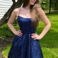 Backless Short Navy Blue Prom Dresses, Formal Homecoming Dresses SH596