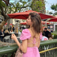 Pink Sequare Neck Prom Dress Sexy Backless Homecoming Dress SH1099