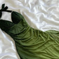Halter Ombre Navy Blue Long Chiffon Prom Dress  SH1157