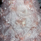 Vintage Princess Light Pink Ball Gown Floral Layered Organza Prom Dress Sweet 16 Dress SH5796