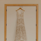 Romantic Mermaid Spaghetti Strap White Lace Long Wedding Dress SH5954