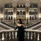 Sexy Black Sheath Sequin Beaded Satin Prom Dress Evening Dress SH5524