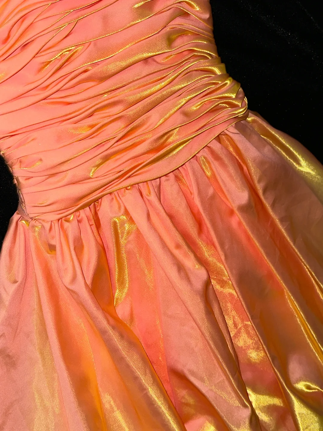 Cute A Line Spaghetti Strap Pleated Orange Satin Short Homecoming Dress Cocktail Dress SH3102