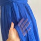 Vintage Blue A Line Sweetheart Neck Rhinestone Ruffle Chiffon Homecoming Dress Outfits SH4554