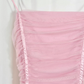Pink Layered Tulle Pleated Short Homecoming Dress Birthday Dress Outfits SH3539