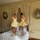 Sweety Yellow A Line Straps Tulle Short Prom Dress Homecoming Dress Outfits SH6723