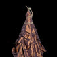 Vintage Ball Gown Halter Brown Sleeveless Long Prom Gown Fairy Prom Dresses SH3091