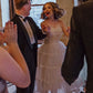 Sweety A Line Strapless Layered Apricot Tulle Prom Dress Wedding Dress SH8499