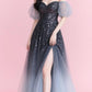 Pink Ombre Mermaid Off the Shoulder Sequin Tulle Prom Dress Party Dress 16th Birthday Dress SH4107