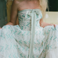 Pretty A Line Strapless Chiffon Appliques Birthday Party Dress Prom Dress Evening Dress SH4002