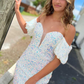 Beautiful Sweetheart Sequnins Homecoming Dress  SH579