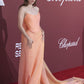 Orange Sheath Strapless Chiffon Long Party Dress Prom Dress SH3975