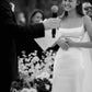 Simple Sheath Spaghetti Strap White Satin Backless Long Train Wedding Dress SH7543