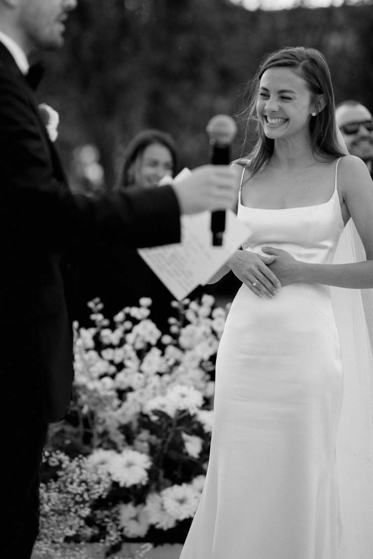 Simple Sheath Spaghetti Strap White Satin Backless Long Train Wedding Dress SH7543