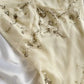 Elegant A Line Spaghetti Strap Beaded Ivory Chiffon Party Dress Evening Dress SH2847