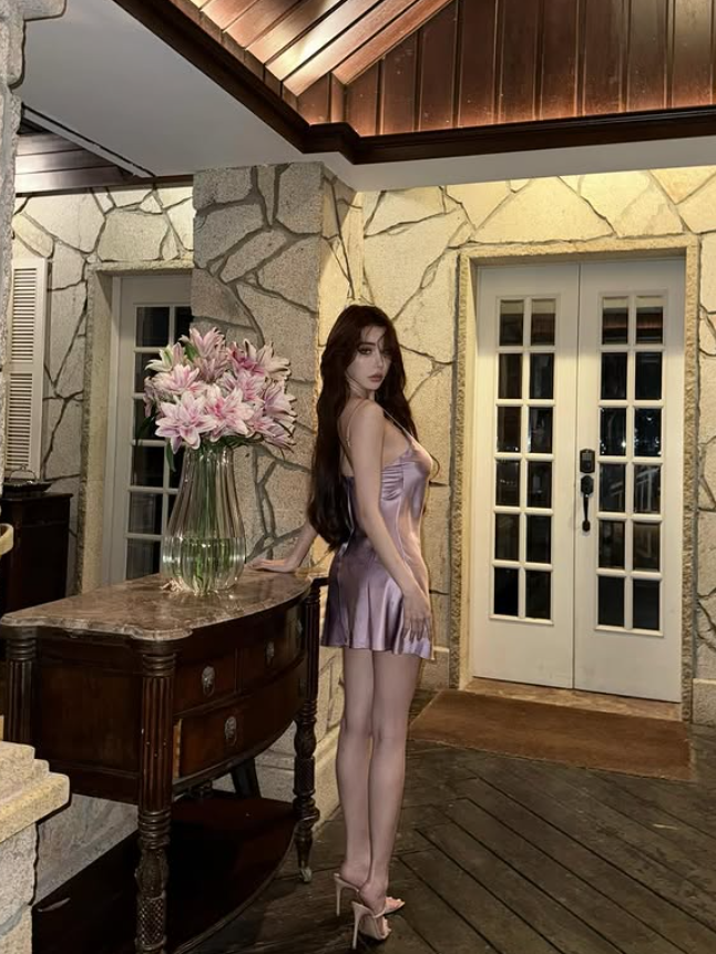 Cute Purple Spaghetti Strap Satin Short Homecoming Dress Vacation Dress SH5195