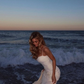 Ivory Mermaid Spaghetti Strap Lace Chiffon Prom Dress Vacation Dress SH3950