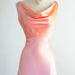Simple Orange Purple Ombre A Line Satin Prom Dress Wedding Guest Dress SH4552