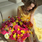 Pretty Yellow Sheath Strap Ruffle Chiffon Long Vacation Dress Outfits SH4003