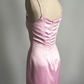 Sexy Pink Sheath Spaghetti Straps Satin Short Homecoming Dress Outfits SH5146