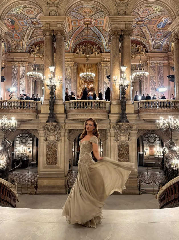 Luxurious A Line Exquisite Beaded Satin Long Graduation Prom Dress Wedding Guest Dress SH5429
