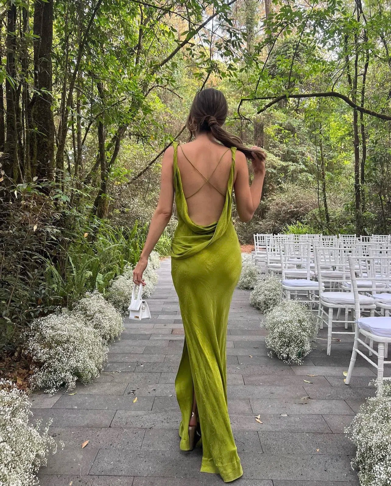 Unique Print Backless Long Prom Dress Elegant Evening Dress SH1538